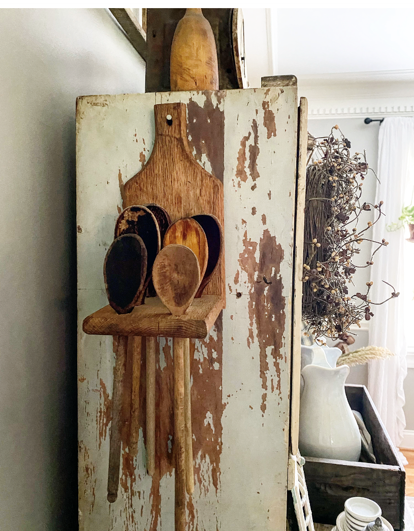 How to Make a Measuring Spoon Rack from Barn Wood - Adventures of a DIY Mom