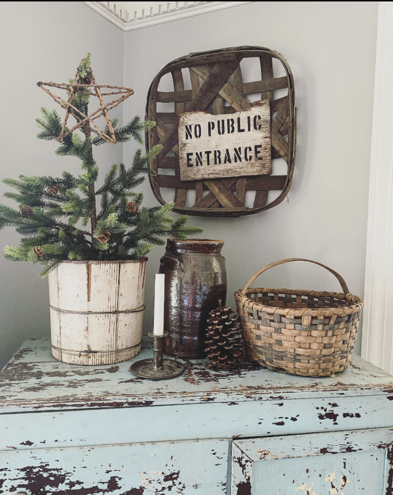 How to Decorate for Christmas Using Thrifted Finds - My Rustic House